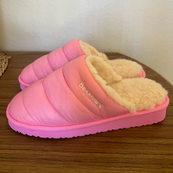 BearPaw Shoes - Bearpaw Puffy Scuff Slipper Pink